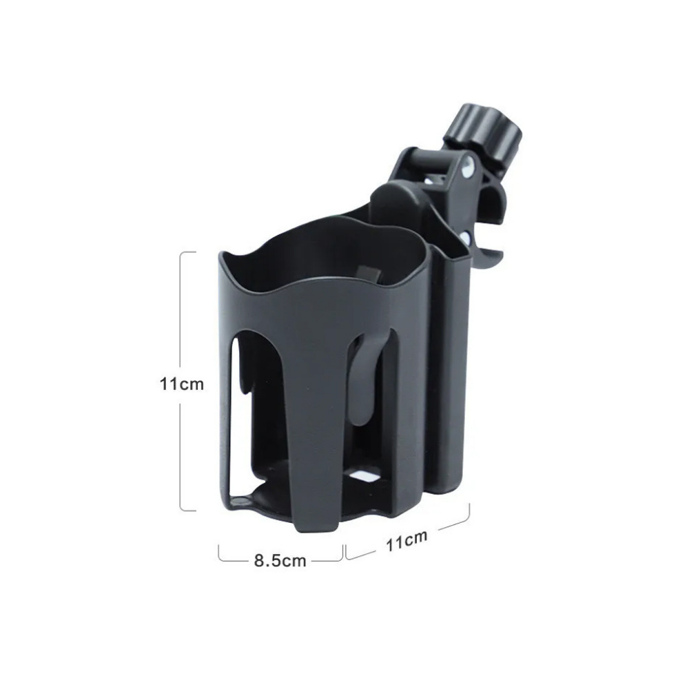 2-in-1 Halterung für Kinderwägen - Dein praktischer Helfer für Flasche & Smartphone