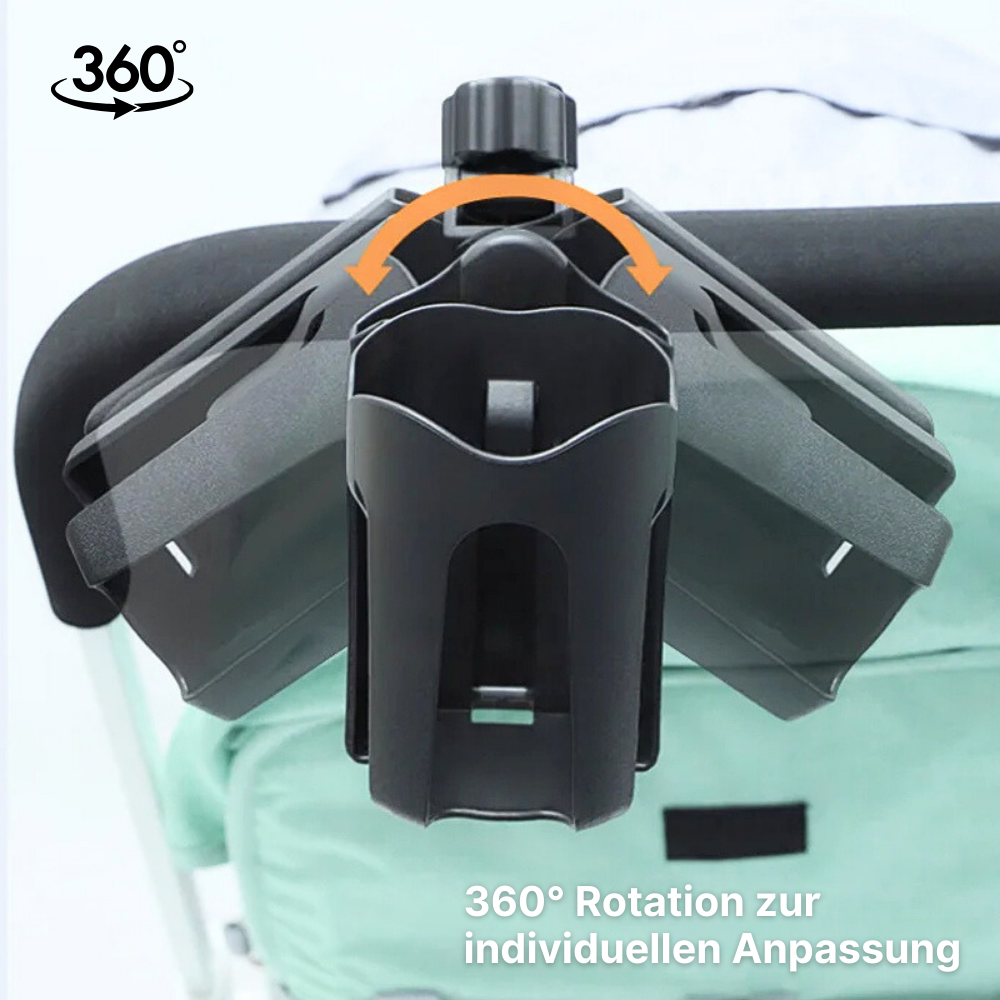 2-in-1 Halterung für Kinderwägen - Dein praktischer Helfer für Flasche & Smartphone